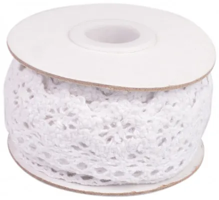 Infinity Hearts Pizzo/Nastro di pizzo Bianco 26mm 2,5m
