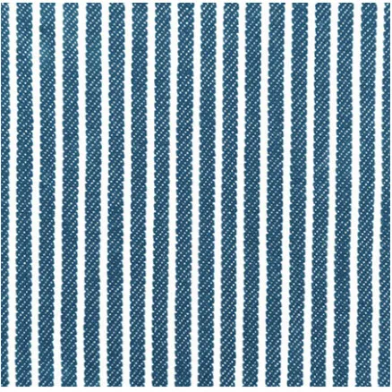 Tessuto Denim 145cm 1701 Strisce Blu - 50cm