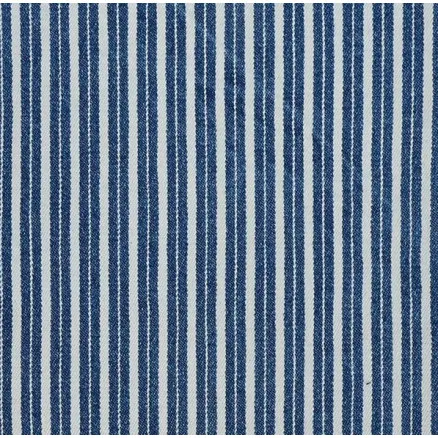 Tessuto Denim 145cm 007 Strisce Blu - 50cm