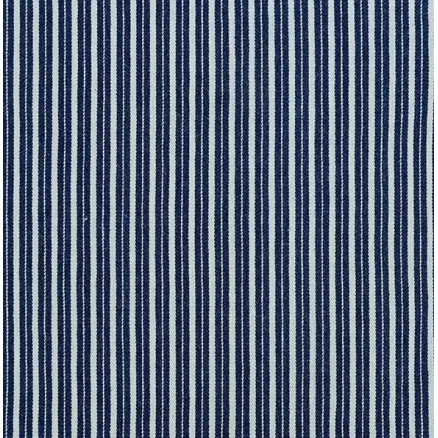 Tessuto Denim 145cm 008 Strisce Blu Scuro - 50cm