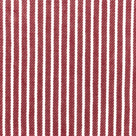 Tessuto Denim 145cm 015 Strisce Rosse - 50cm