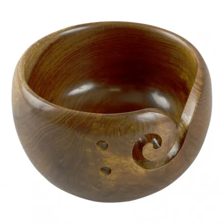 Ciotola per filato in legno Ø14cm - 1 pz