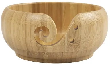 Ciotola per gomitoli, diam. 15 cm, H: 7,5 cm, bambù, 1 pz.