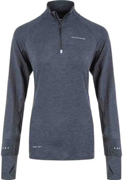 Endurance Canna V2 Melange Performance - Midlayer - Donna - Nero - Taglia 46