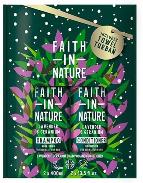 Faith in Nature Set Regalo Lavanda & Geranio Shampoo & Balsamo